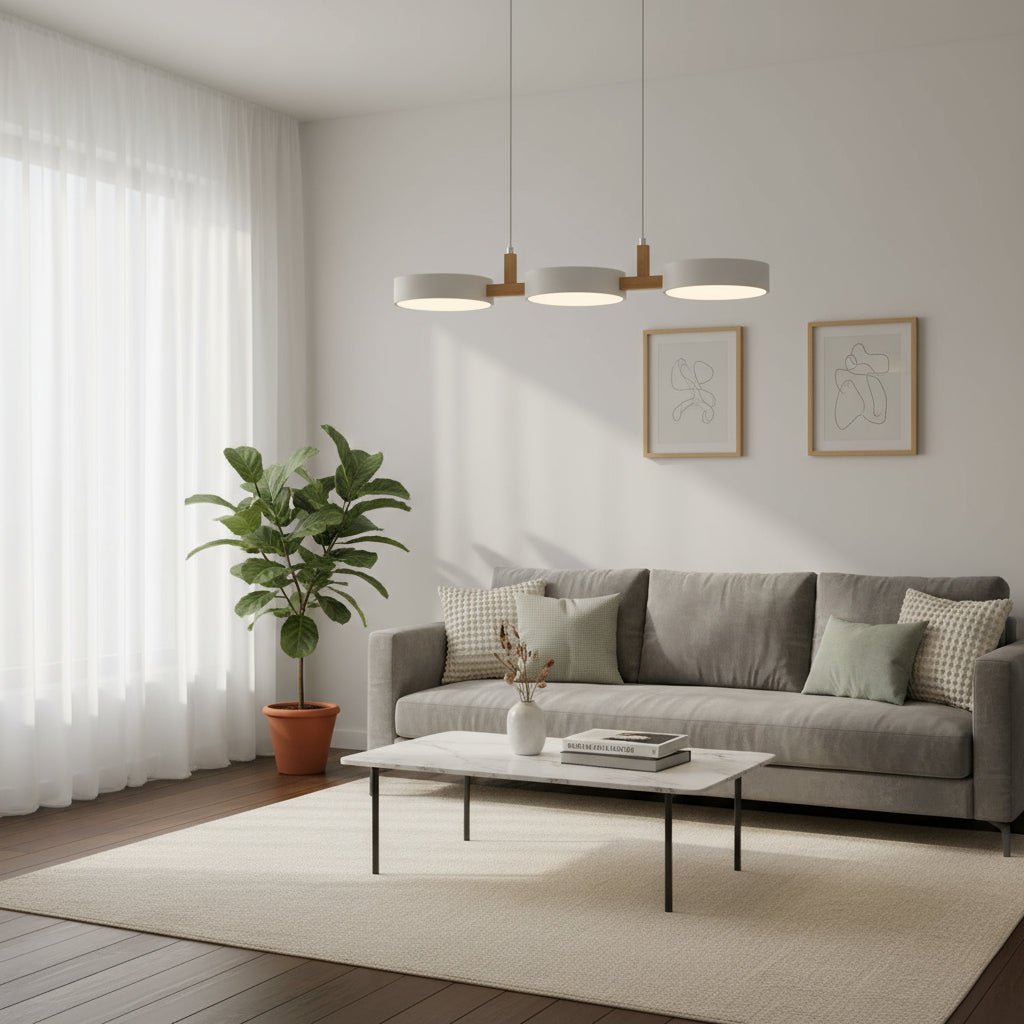 AuroraLume Nordic LED függeszték meleg fénnyel nappalikba