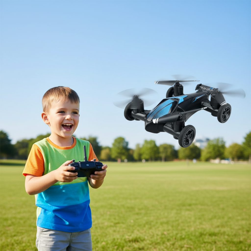 ノヴァローバー 2イン1 RCカー＆ドローン 子供向け 飛行とドライブの楽しさ