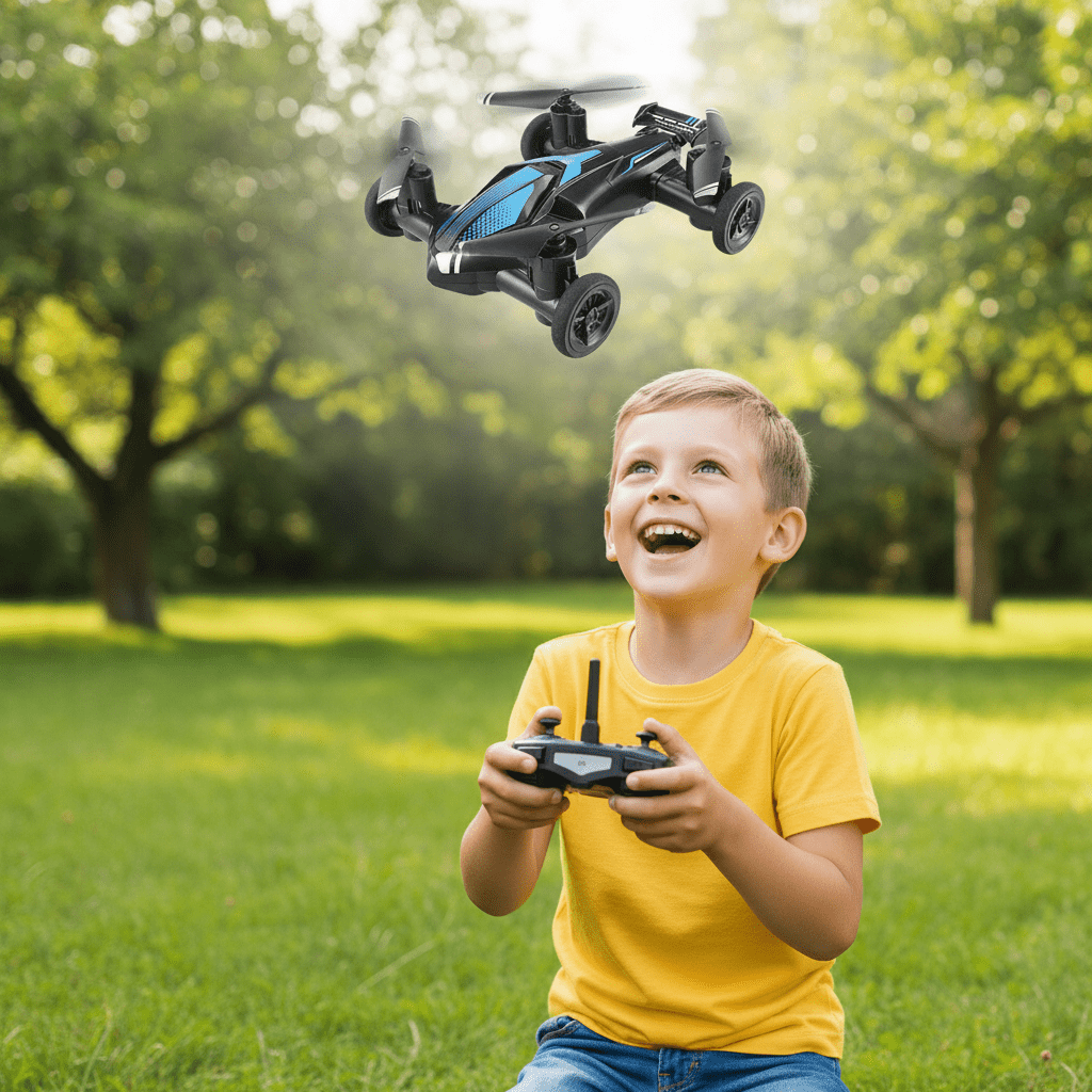 ノヴァローバー 2イン1 RCカー＆ドローン 子供向け 飛行とドライブの楽しさ