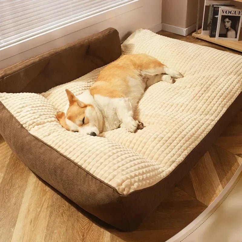 CozyNest vastagított nagy méretű kisállat fekhely csúszásgátló kialakítással a mindennapi pihenéshez