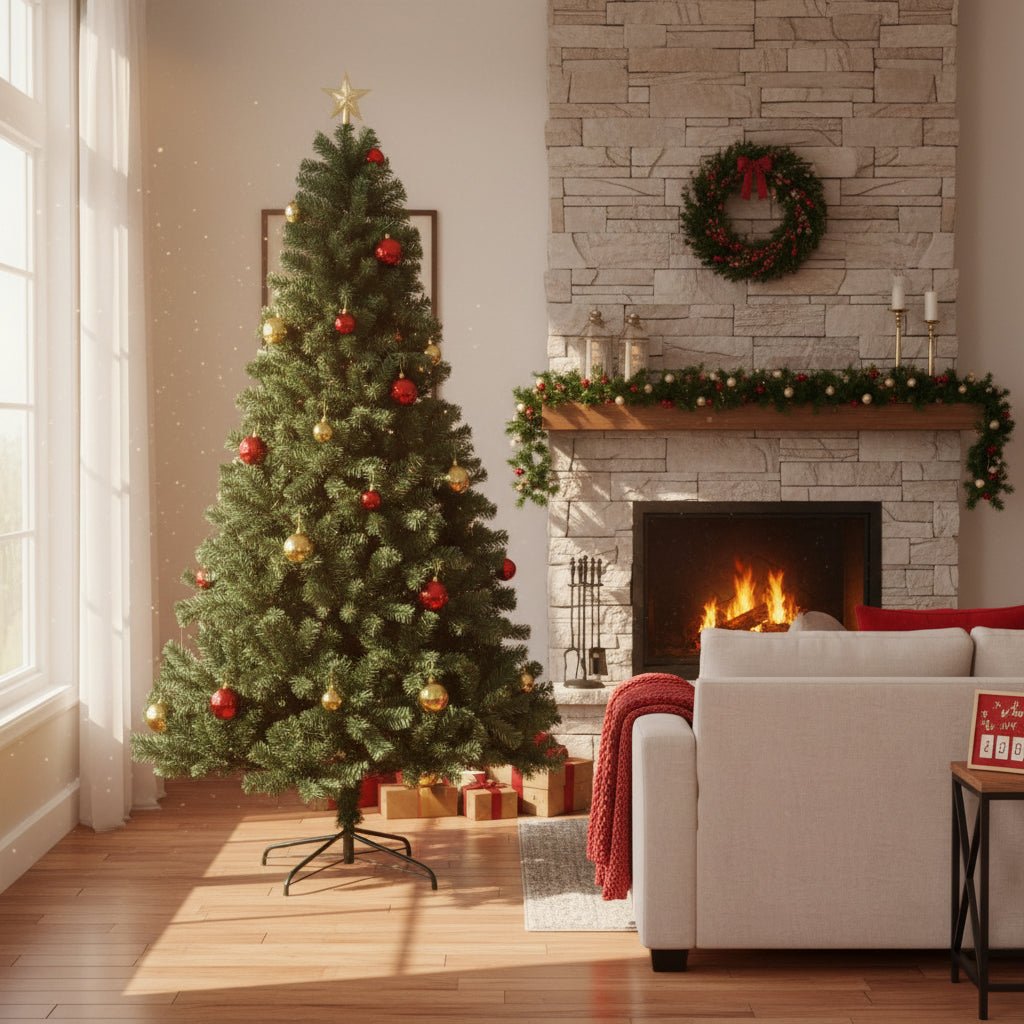 LumaSpruce LED 人工クリスマスツリー 8種類の華やかなライトパターン付き