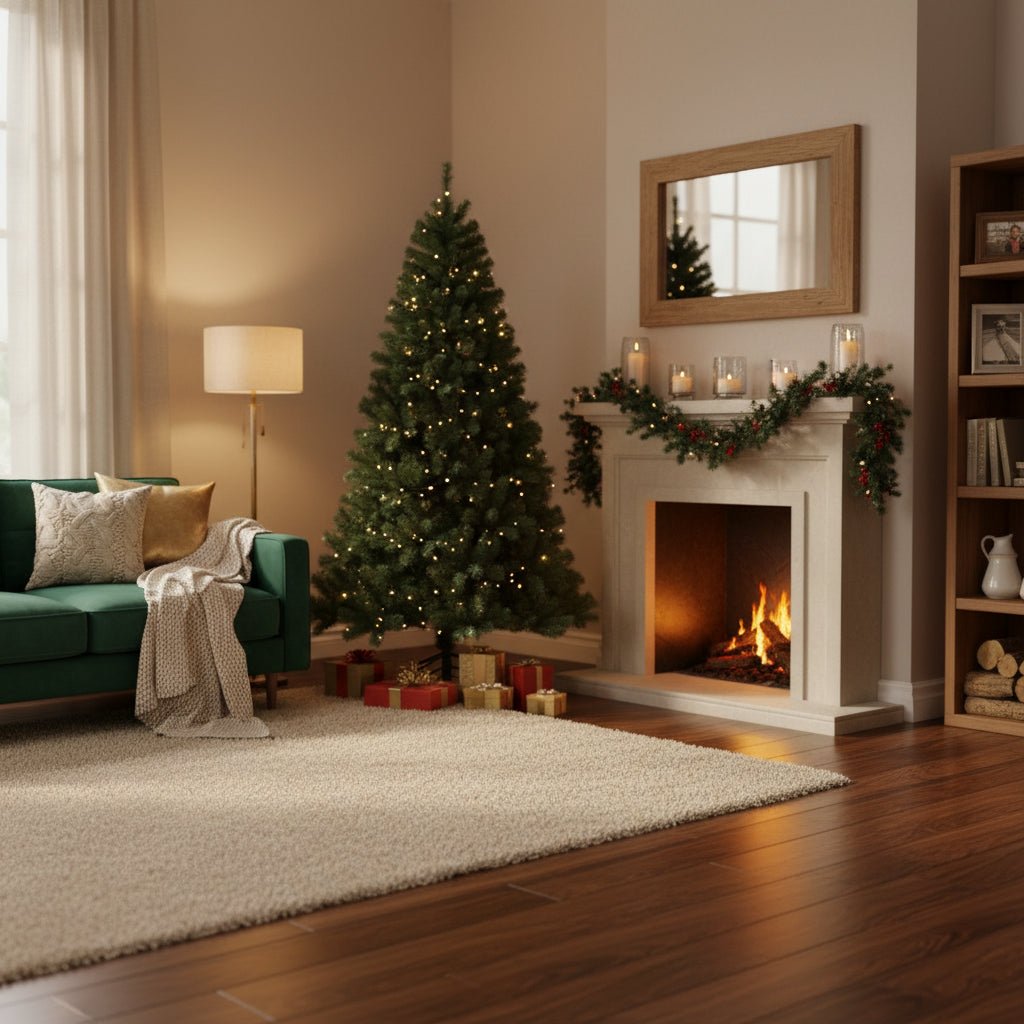 LumaSpruce LED 人工クリスマスツリー 8種類の華やかなライトパターン付き