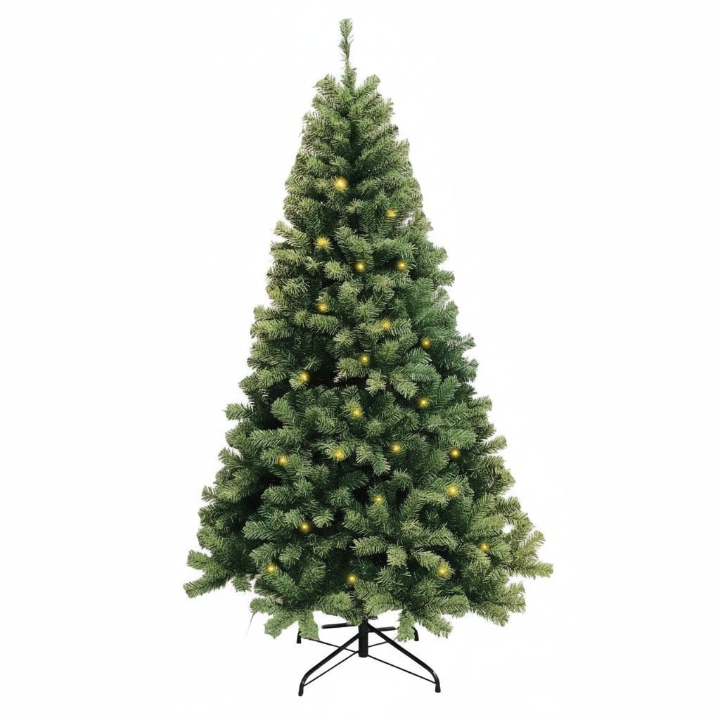 LumaSpruce LED 人工クリスマスツリー 8種類の華やかなライトパターン付き