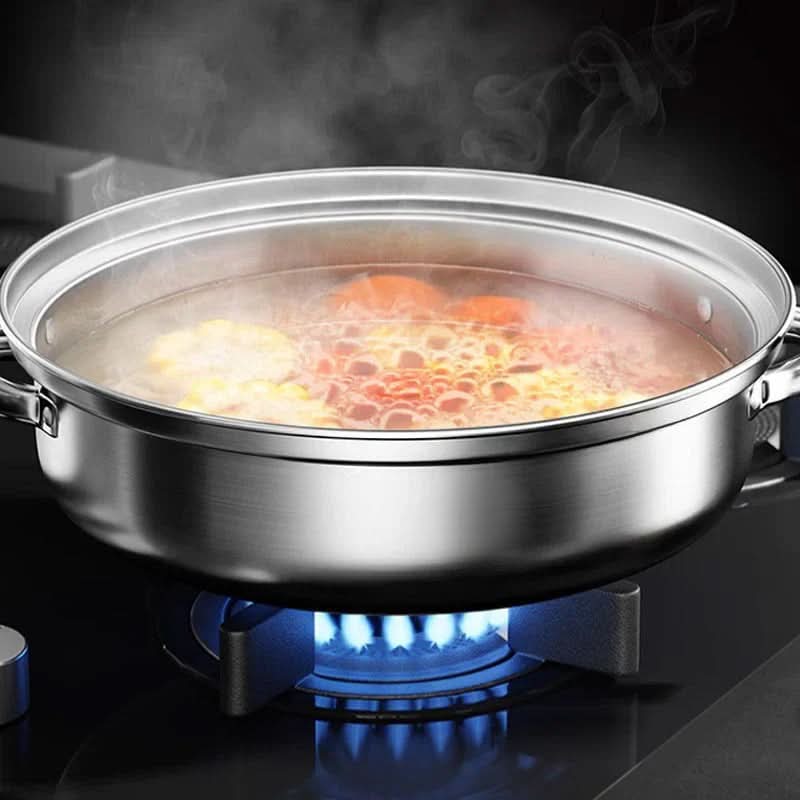 AeroChef 3 szintes rozsdamentes acél pároló üvegfedővel