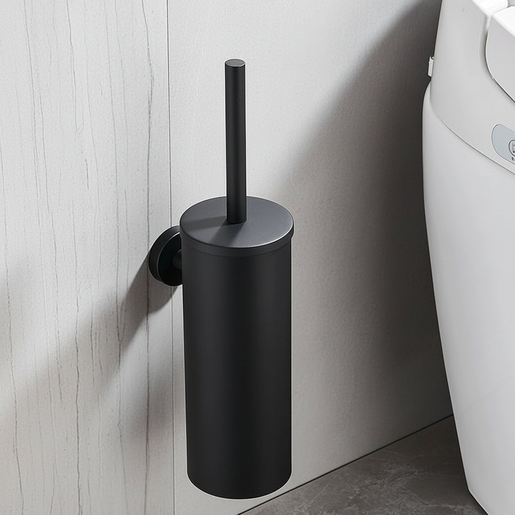 エアロストーン ステンレス製トイレブラシセット 壁掛けタイプ モダンバスルーム用