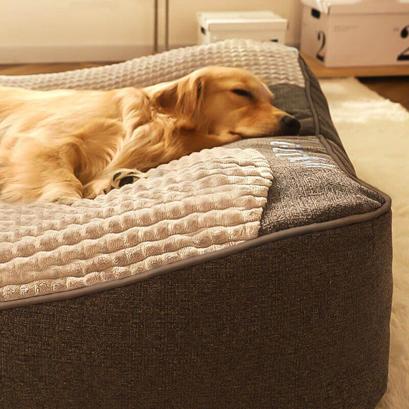 CozyNest 大型犬用整形外科犬用ベッド 傷に強く背骨サポート付き