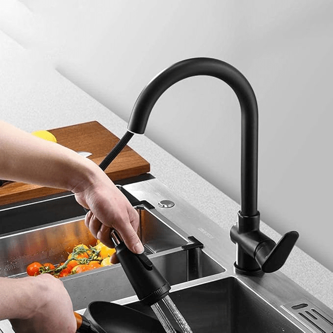 AzureFlow modern konyhai csaptelep érintésérzékelővel és kihúzható permetezőfejjel