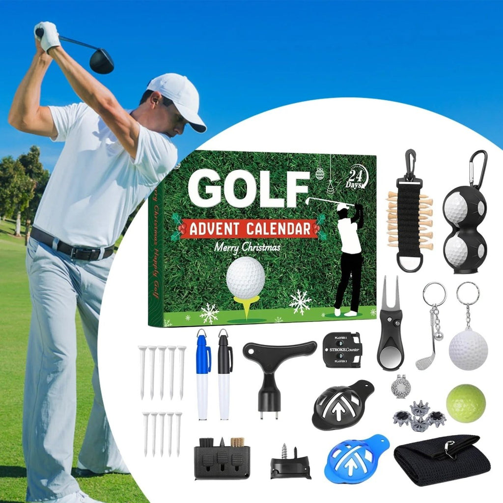 BirdieBox 2025 Végső Golf Adventi Naptár 24 Napos Kiegészítőkkel Golfrajongóknak