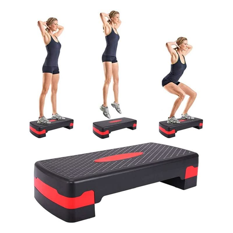 FlexStep állítható fitness lépcső otthoni edzésekhez magasságállítással