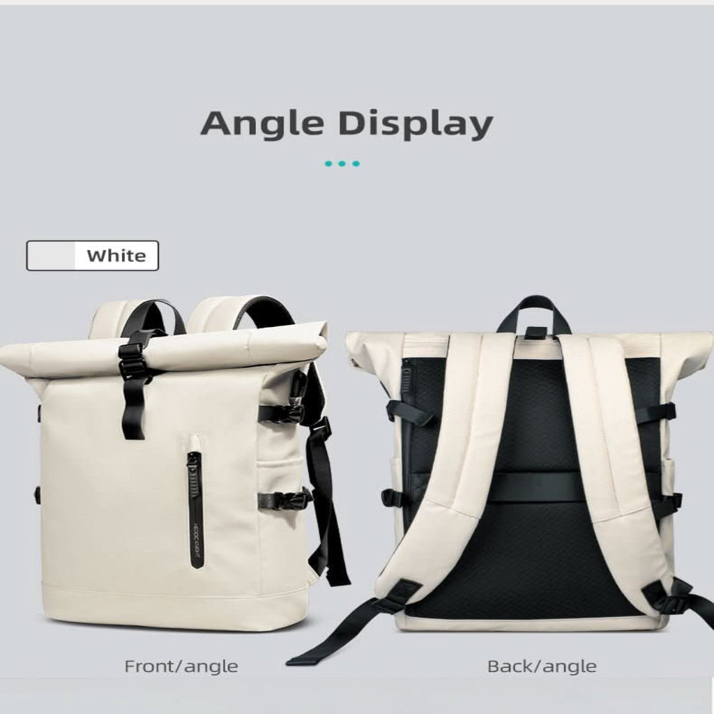 AeroTrail bővíthető rolltop hátizsák laptoprekesszel ingázóknak