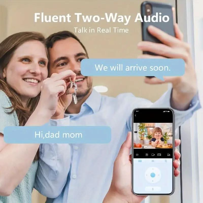 NovaGuard 360 ケーブル不要のスマートホームセキュリティカメラ 360度ナイトビジョン対応