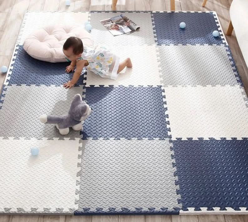 CozyNest babaszőnyeg biztonságos játszópárnával újszülötteknek és kúszóknak
