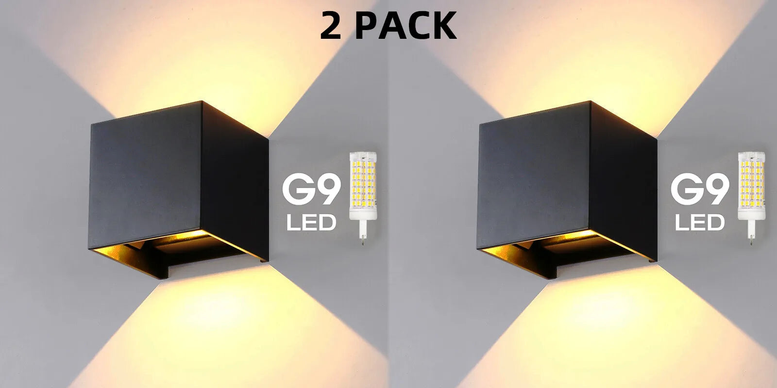 LumaGuard LED fali lámpa IP65 alumínium vízálló beltéri és kültéri használatra