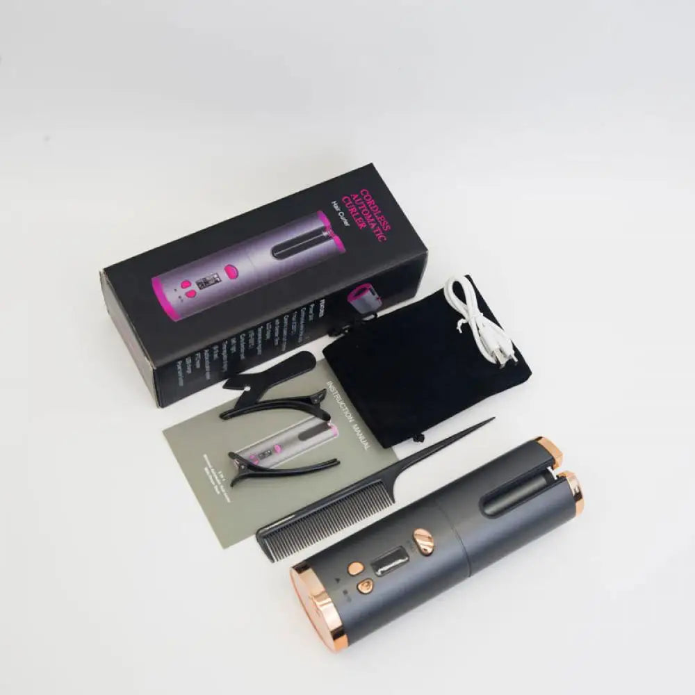 AuraCurl Pro Cordless Hair Curling Styler With LED Display