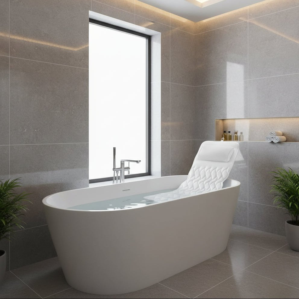AquaBliss ergonómikus teljes test fürdőkád párna a kényelemért és spa pihenésért