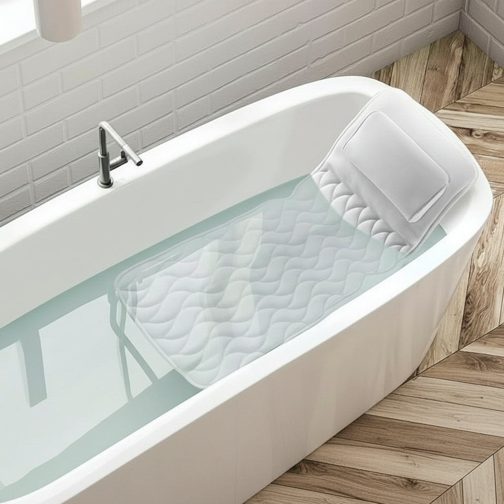 AquaBliss ergonómikus teljes test fürdőkád párna a kényelemért és spa pihenésért