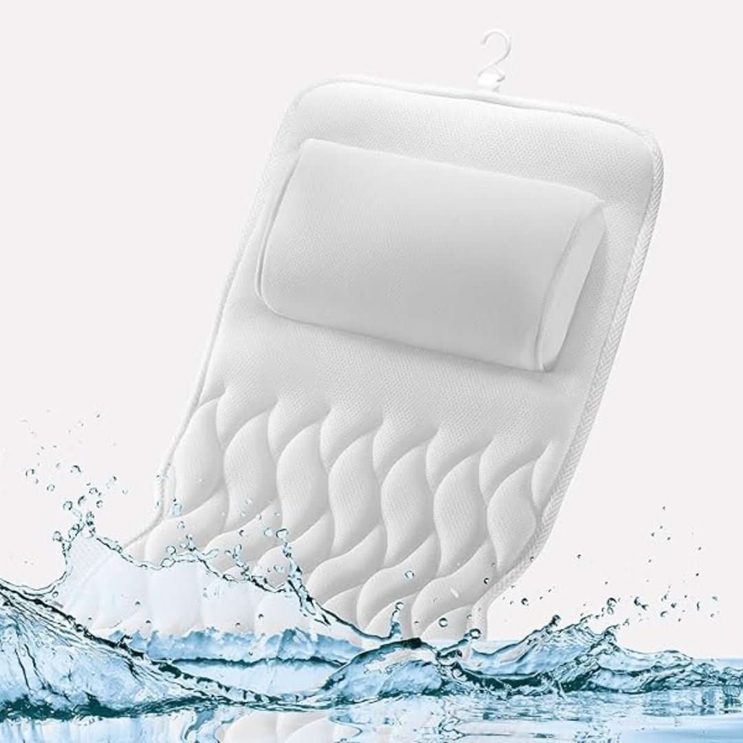 AquaBliss ergonómikus teljes test fürdőkád párna a kényelemért és spa pihenésért
