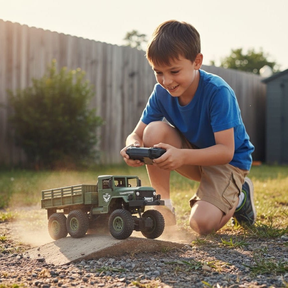 トレイルブレイズ 電動4WDラジコンカー 子供向け 頑丈な作りで時速10キロメートル