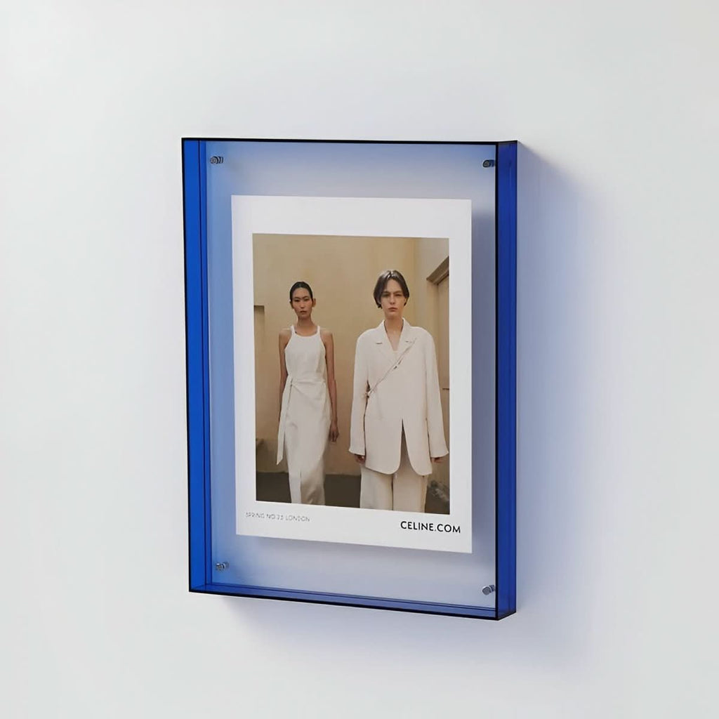 LumaFrame Átlátszó Akril Képkeret Letisztult Modern Otthoni Dekorációhoz