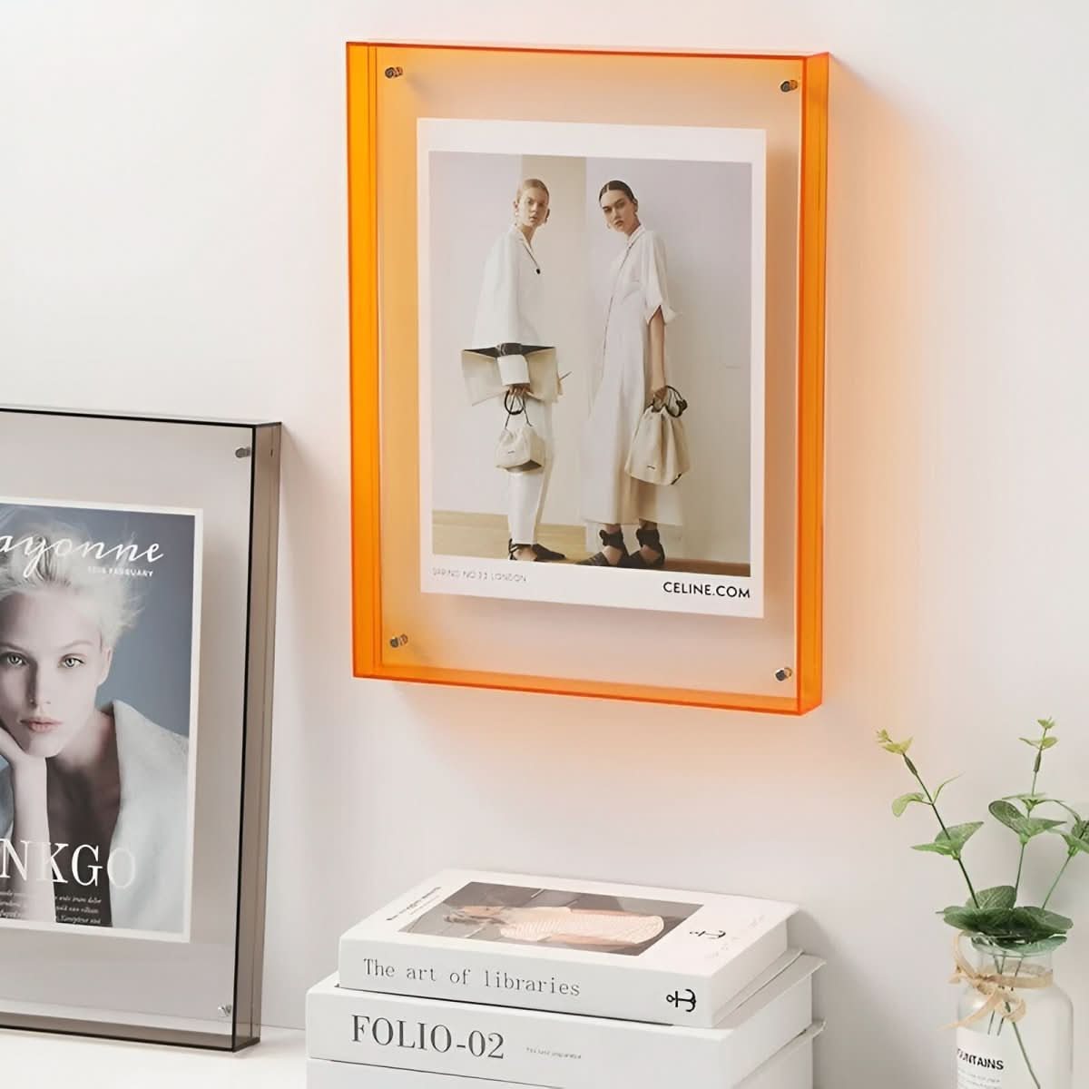 LumaFrame Átlátszó Akril Képkeret Letisztult Modern Otthoni Dekorációhoz