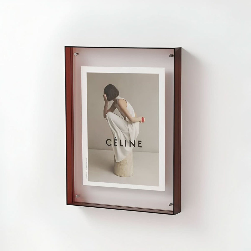 LumaFrame Átlátszó Akril Képkeret Letisztult Modern Otthoni Dekorációhoz