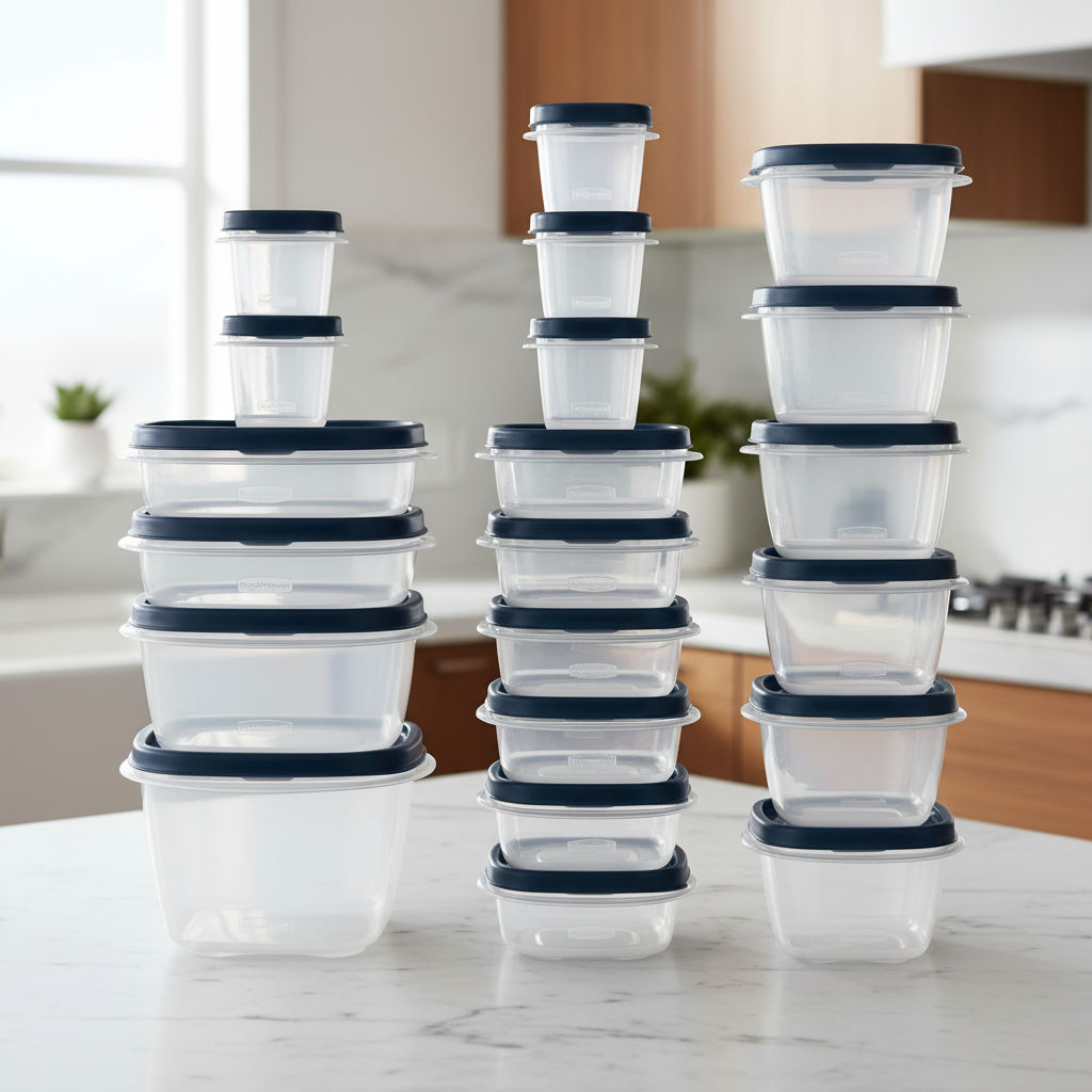 鮮度を保つための漏れ防止スタッカブル食品保存容器、ミールプレップに最適