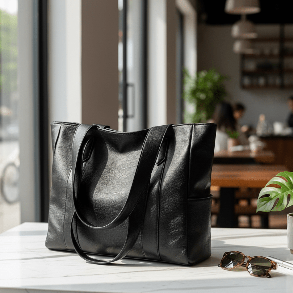 Genuine Leather Shoulder Bag With Vintage Charm And Smooth Finish