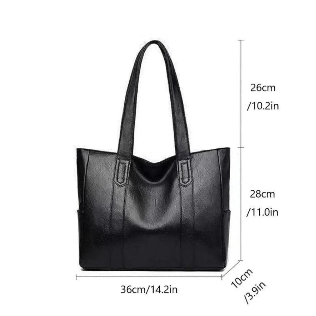Genuine Leather Shoulder Bag With Vintage Charm And Smooth Finish
