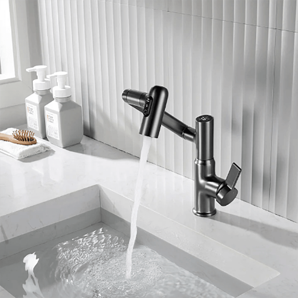 VertexFlow 360度回転式キッチン水栓 家庭料理向け