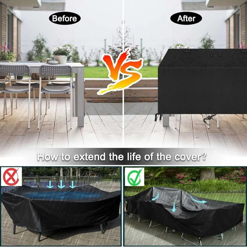 NovaShield プレミアム パティオ家具カバー 全天候対応保護用