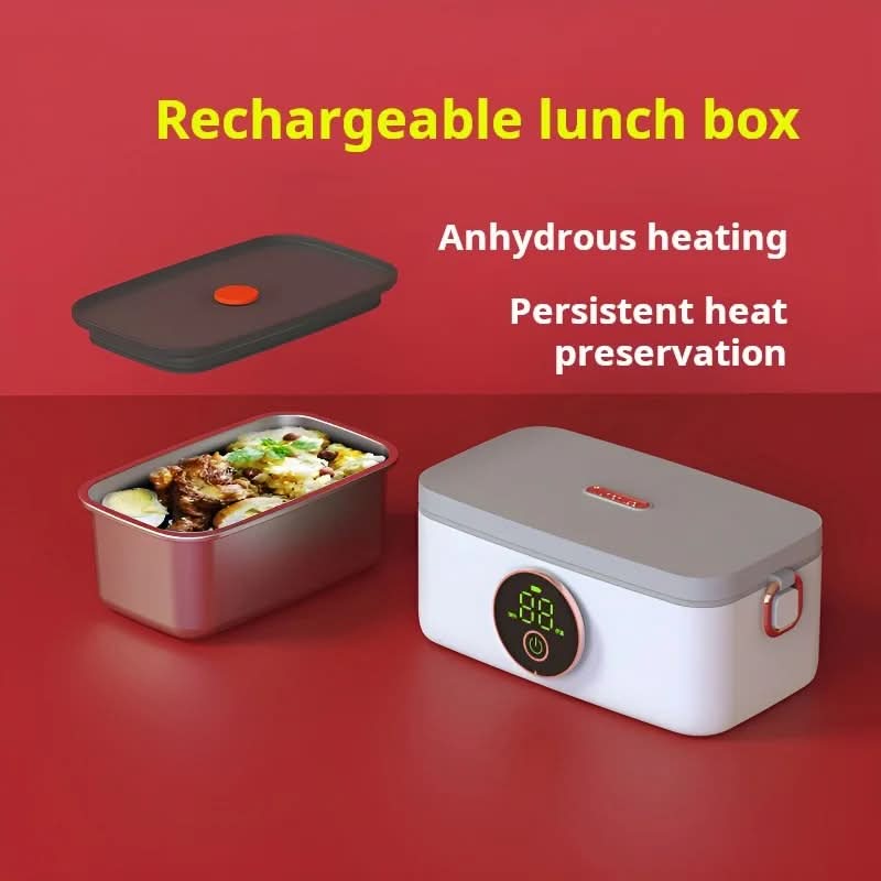 AuroraFlex Vezeték nélküli Ebédtartó Meleg Ételekhez Útközben 16000mAh Újratölthető