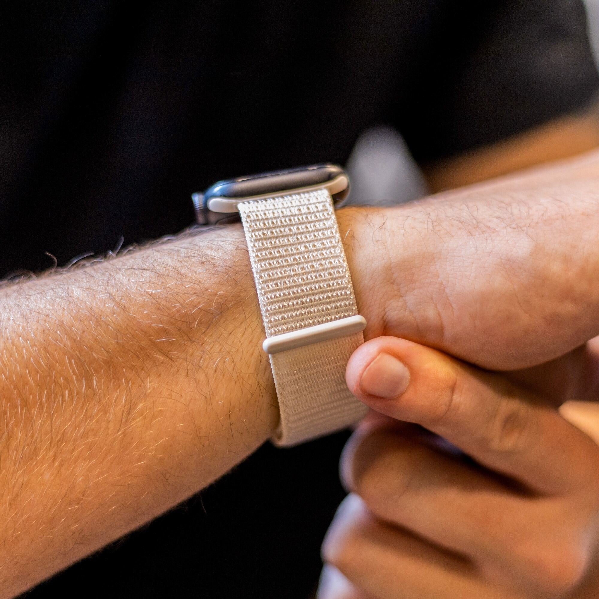 Apple Watch nylon szíj, csillagfény színű változat