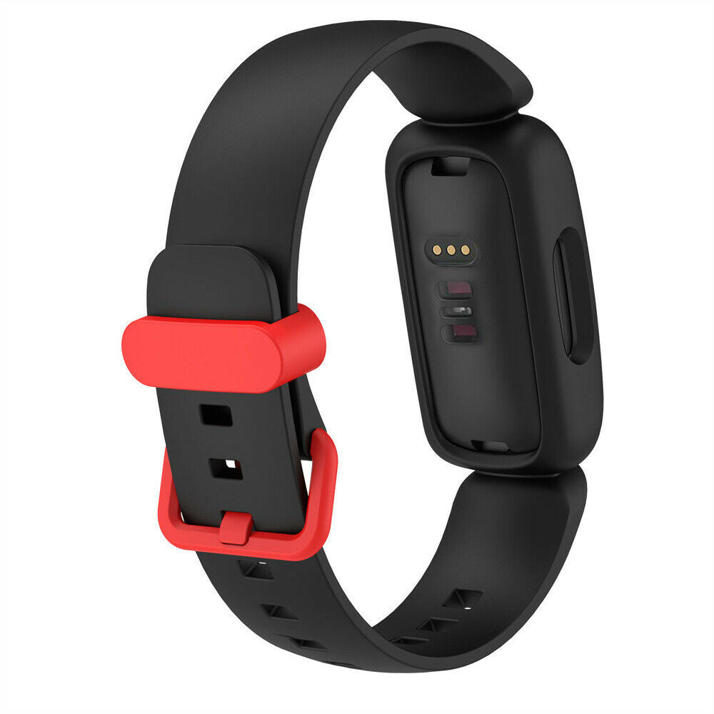 Fitbit Ace 3 szilikon szíj fekete és piros színben