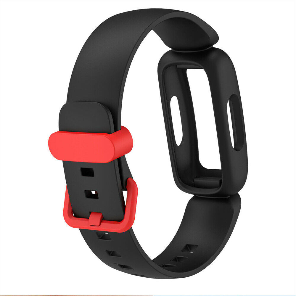 Fitbit Ace 3 szilikon szíj fekete és piros színben