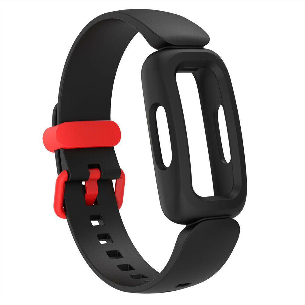 Fitbit Ace 3 szilikon szíj fekete és piros színben