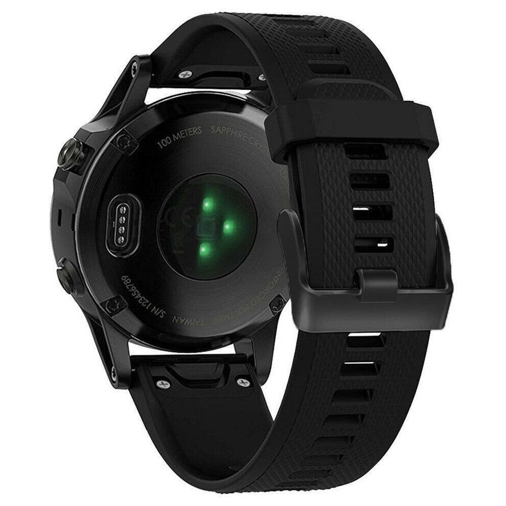 Garmin Fenix 7 fekete szilikon szíj óraszíjhoz
