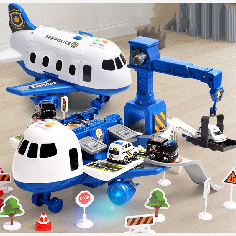 オーロラ 飛行機と車両セット 無毒性 ABS ASTM EN71準拠