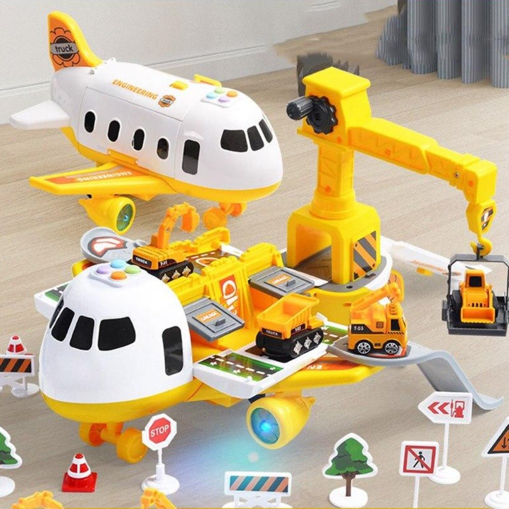 オーロラ 飛行機と車両セット 無毒性 ABS ASTM EN71準拠