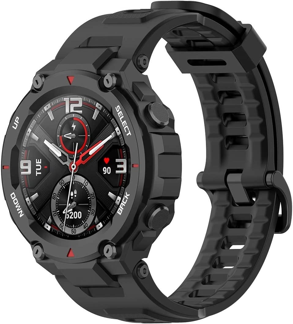 Amazfit T-Rex Pro szilikon szíj fekete okosórához