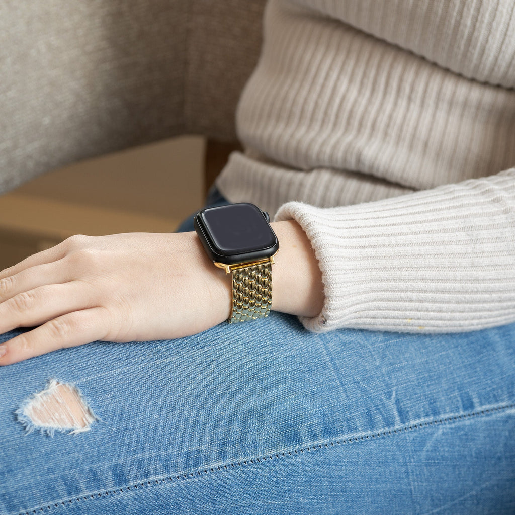 Apple Watch Dragon Steel arany színű szíj Apple Watch-hoz
