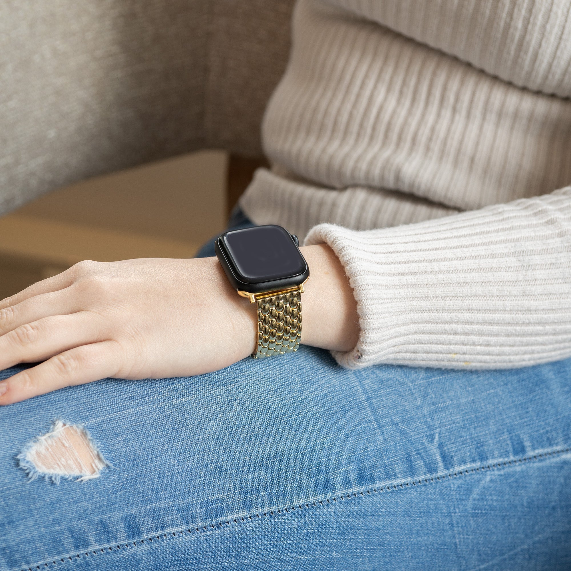 Apple Watch Dragon Steel arany színű szíj Apple Watch-hoz