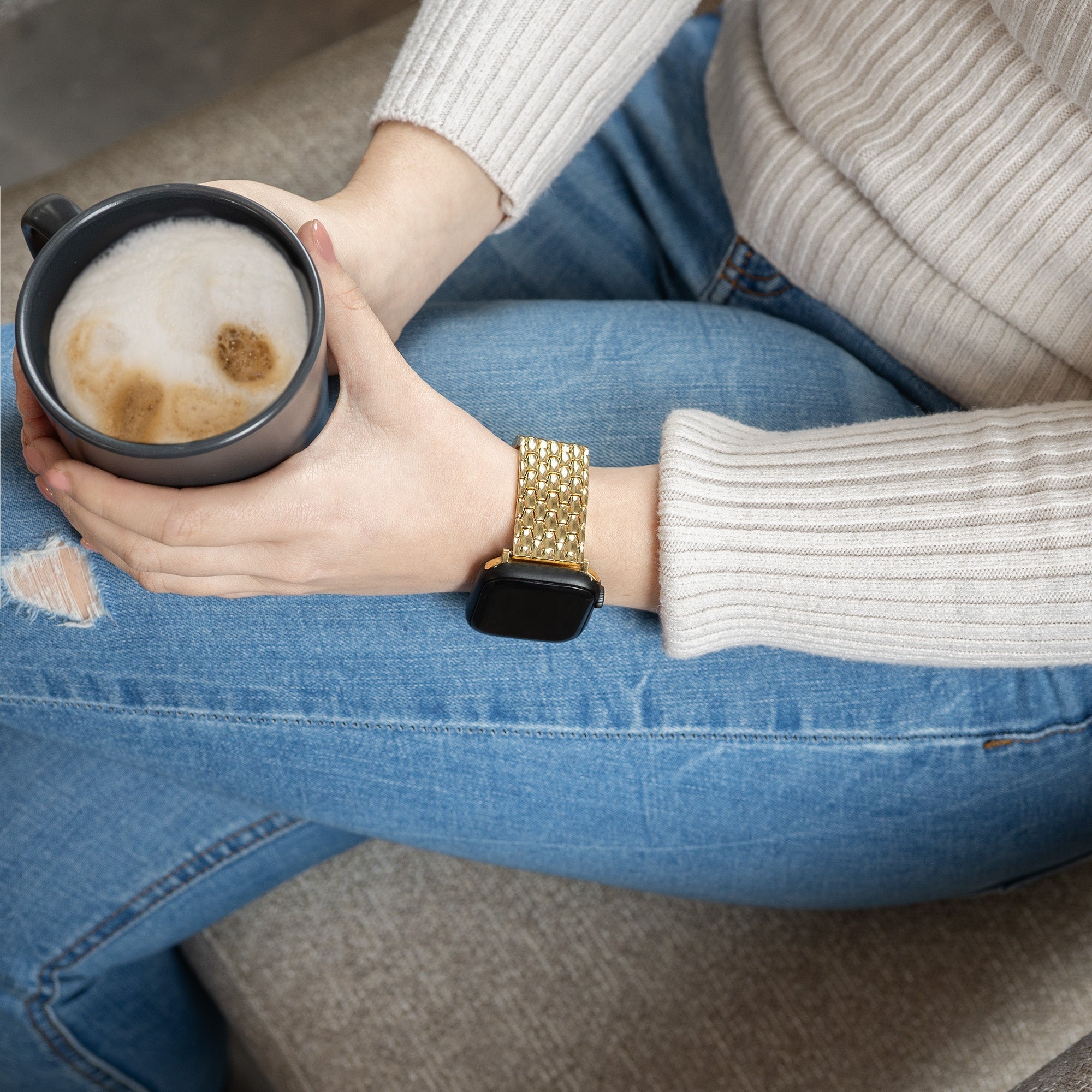 Apple Watch Dragon Steel arany színű szíj Apple Watch-hoz