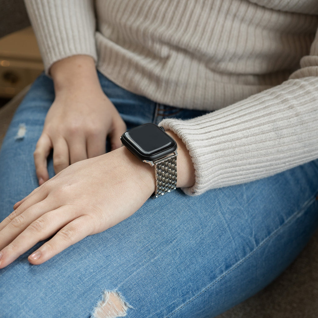 Apple Watch acél sárkány szíj ezüstös kivitelhez