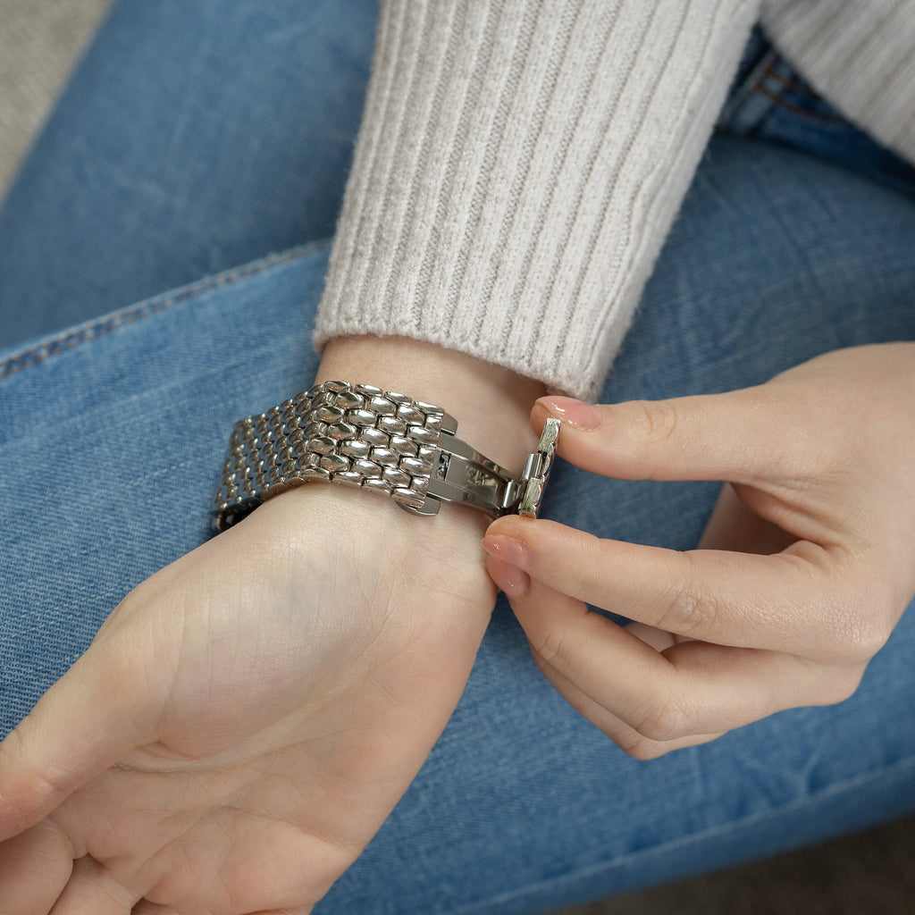 Apple Watch acél sárkány szíj ezüstös kivitelhez
