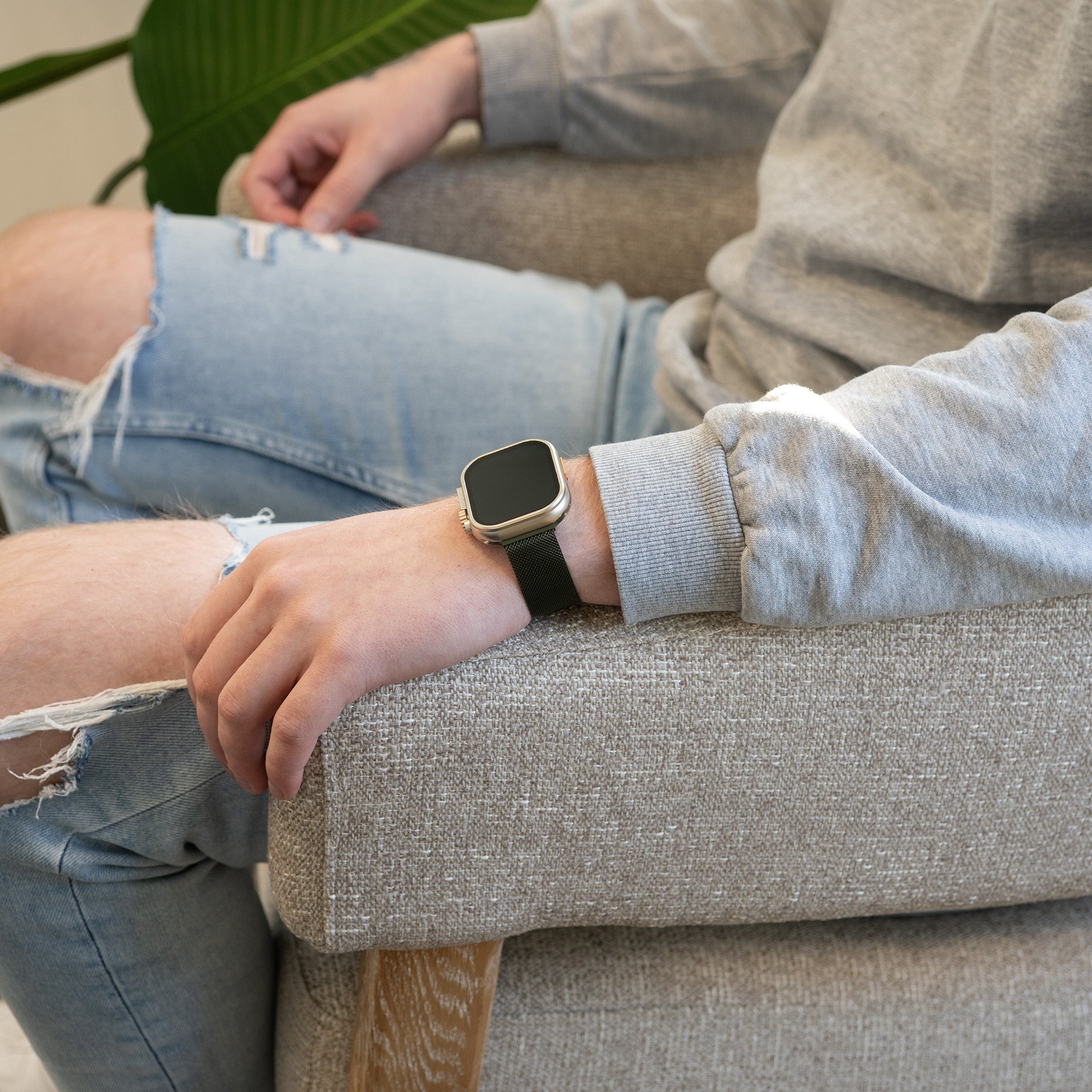 Apple Watch milánói szíj sötétzöld színváltozathoz