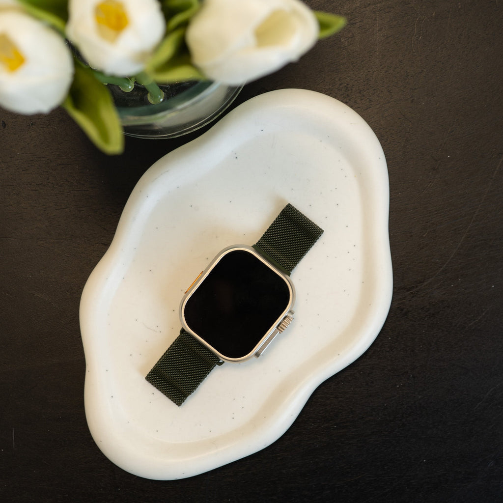Apple Watch Milanese Strap For Dark Green Color Option