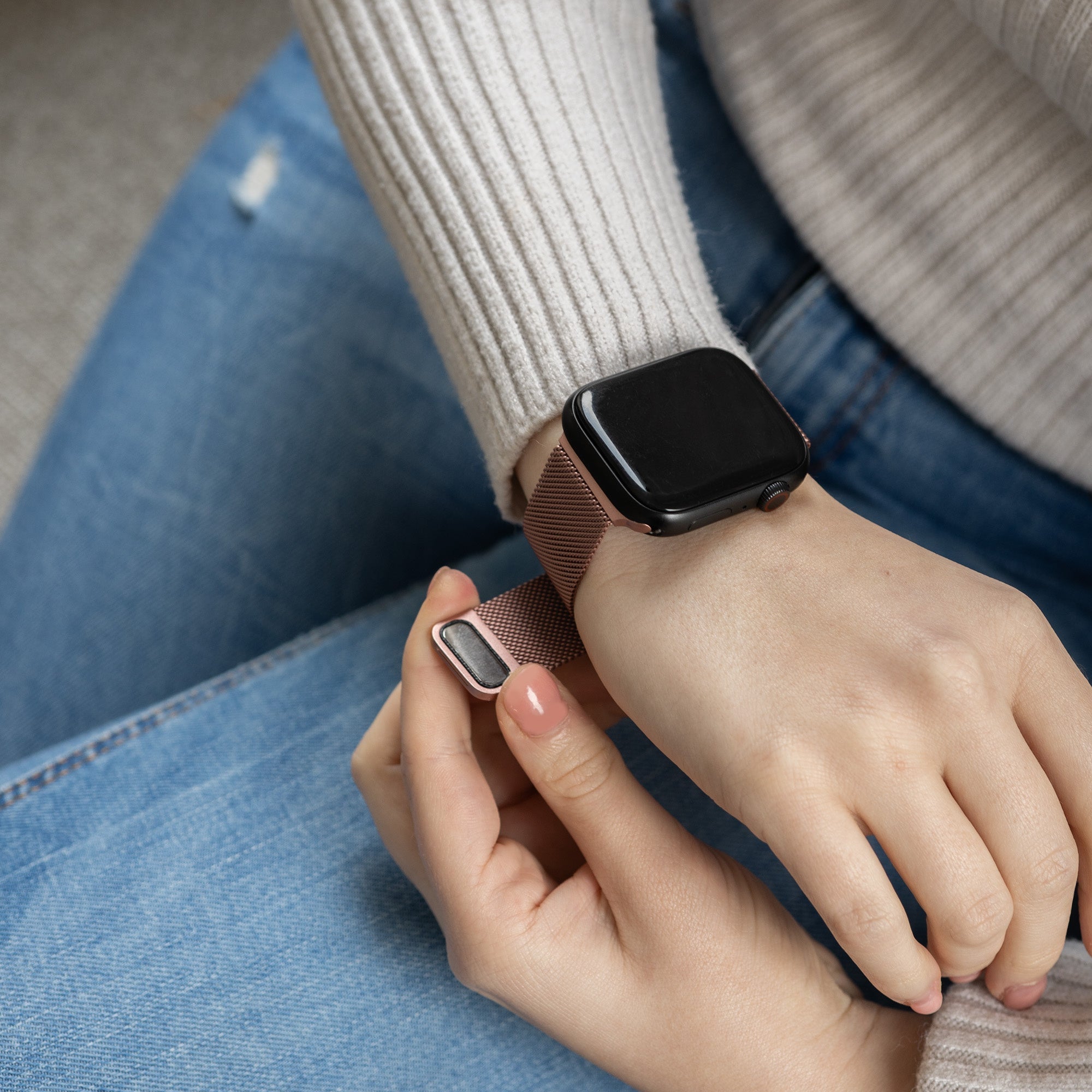 Apple Watch milánói szíj rózsaszín Apple Watch kiegészítőkhöz