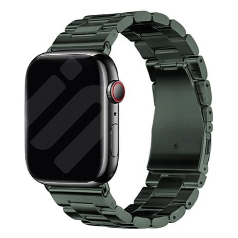 Apple Watch Steel Strap In Dark Green Color Band For Apple Watch