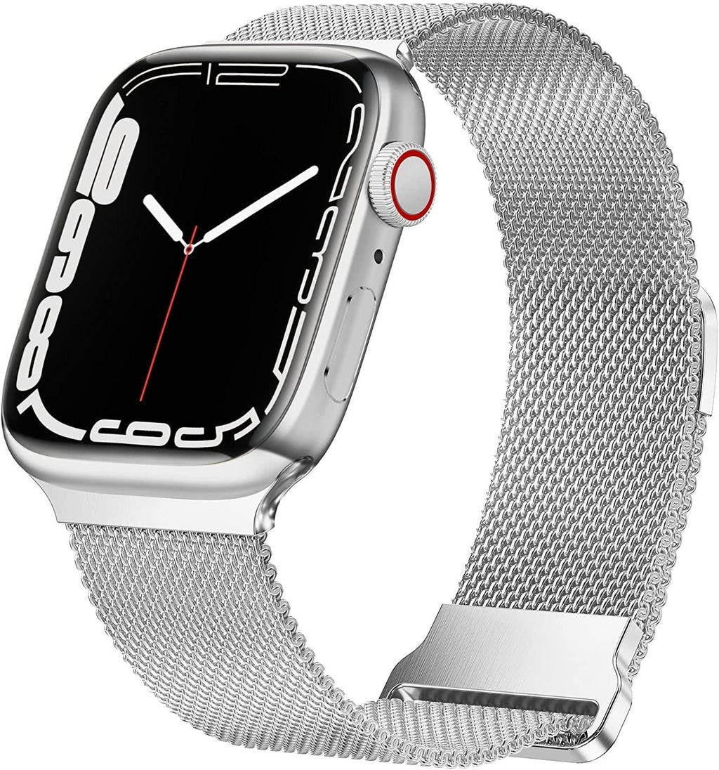 Apple Watch milánói szíj ezüst színű csattal