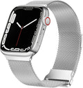 Apple Watch milánói szíj ezüst színű csattal